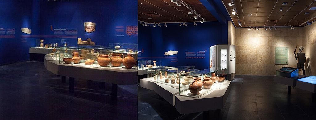 kadim ארכיאולוגיה כדי חרס מתכת המוזיאון לתרבות הפלישתים הפלשתים